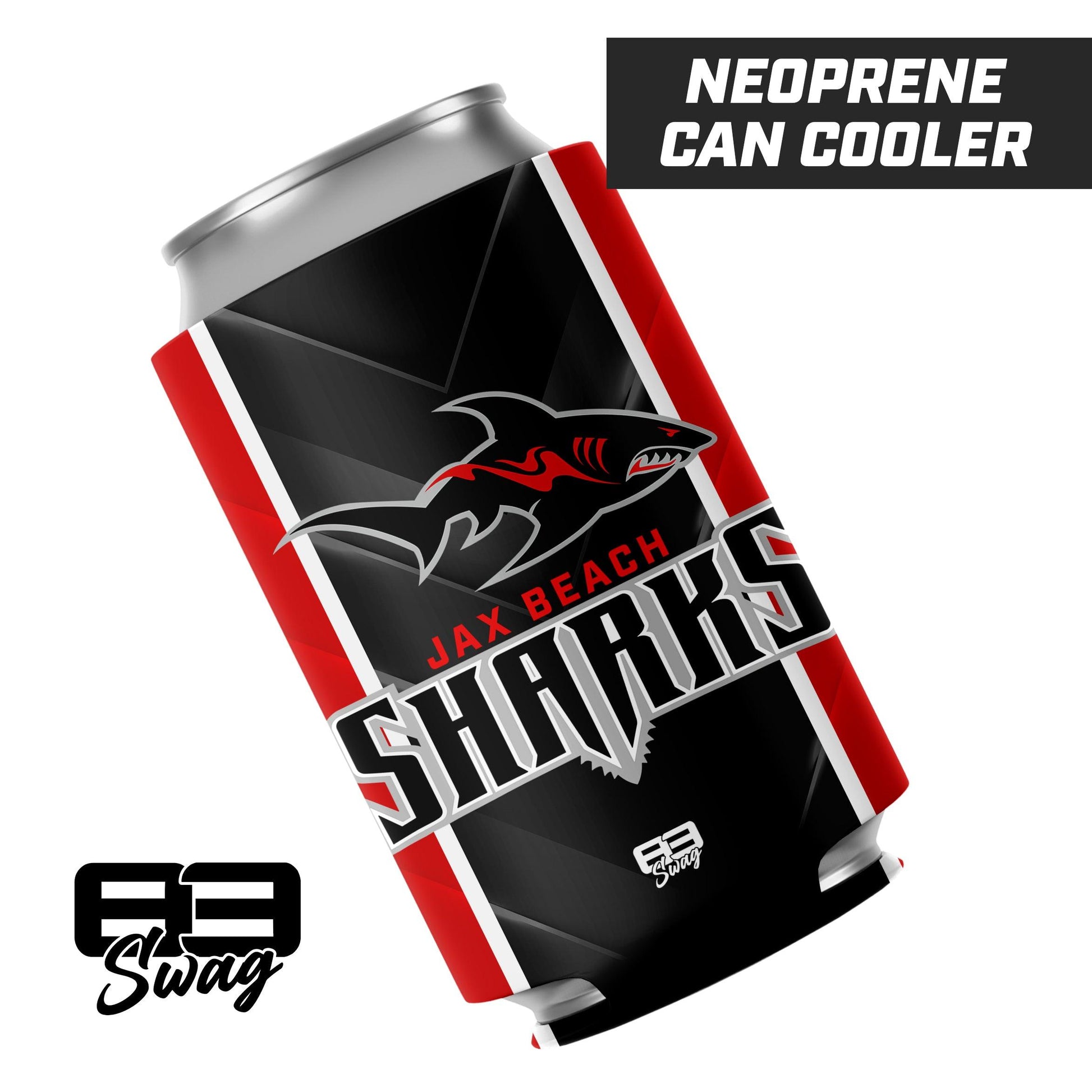 Jax Beach Sharks Football - Can Cooler - 83Swag