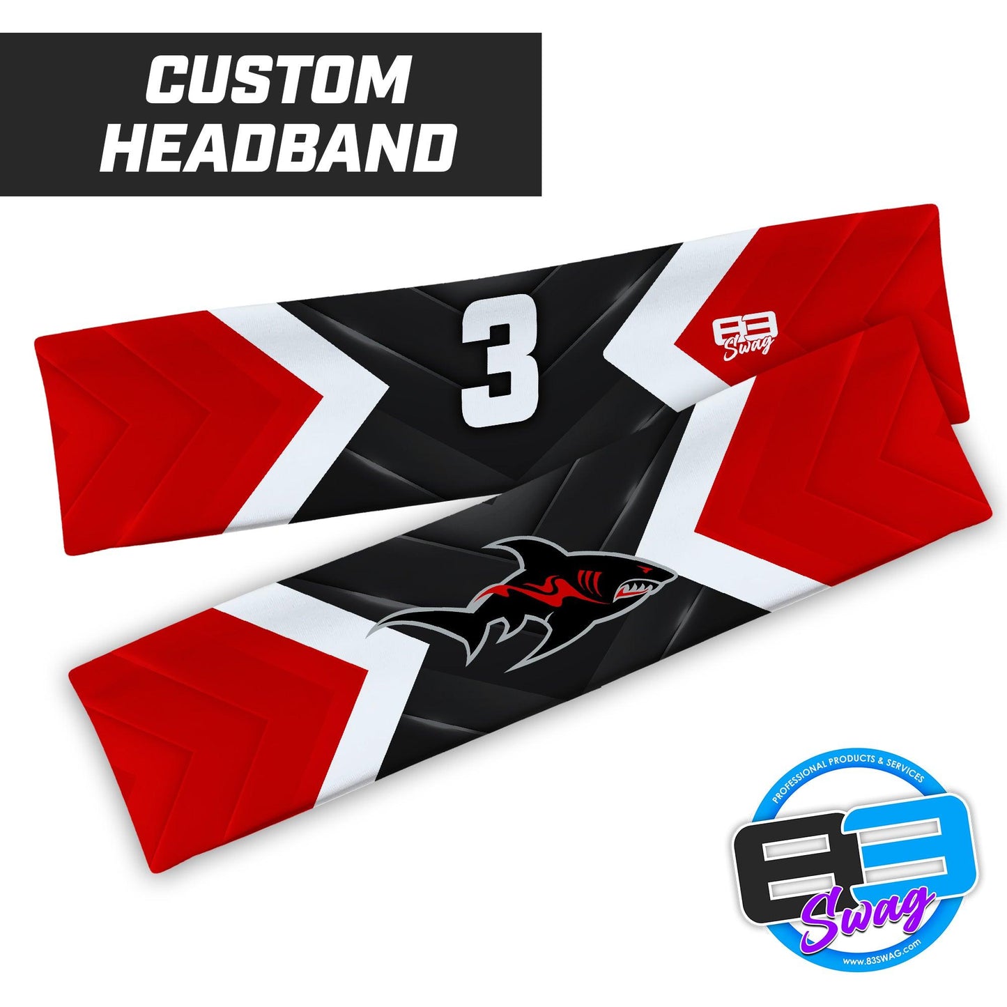 Jax Beach Sharks Football - Headband - 83Swag