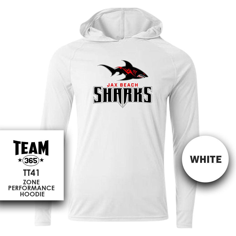 Jax Beach Sharks Football - Lightweight Performance Hoodie - MULTIPLE COLORS - 83Swag