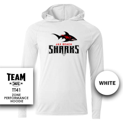 Jax Beach Sharks Football - Lightweight Performance Hoodie - MULTIPLE COLORS - 83Swag