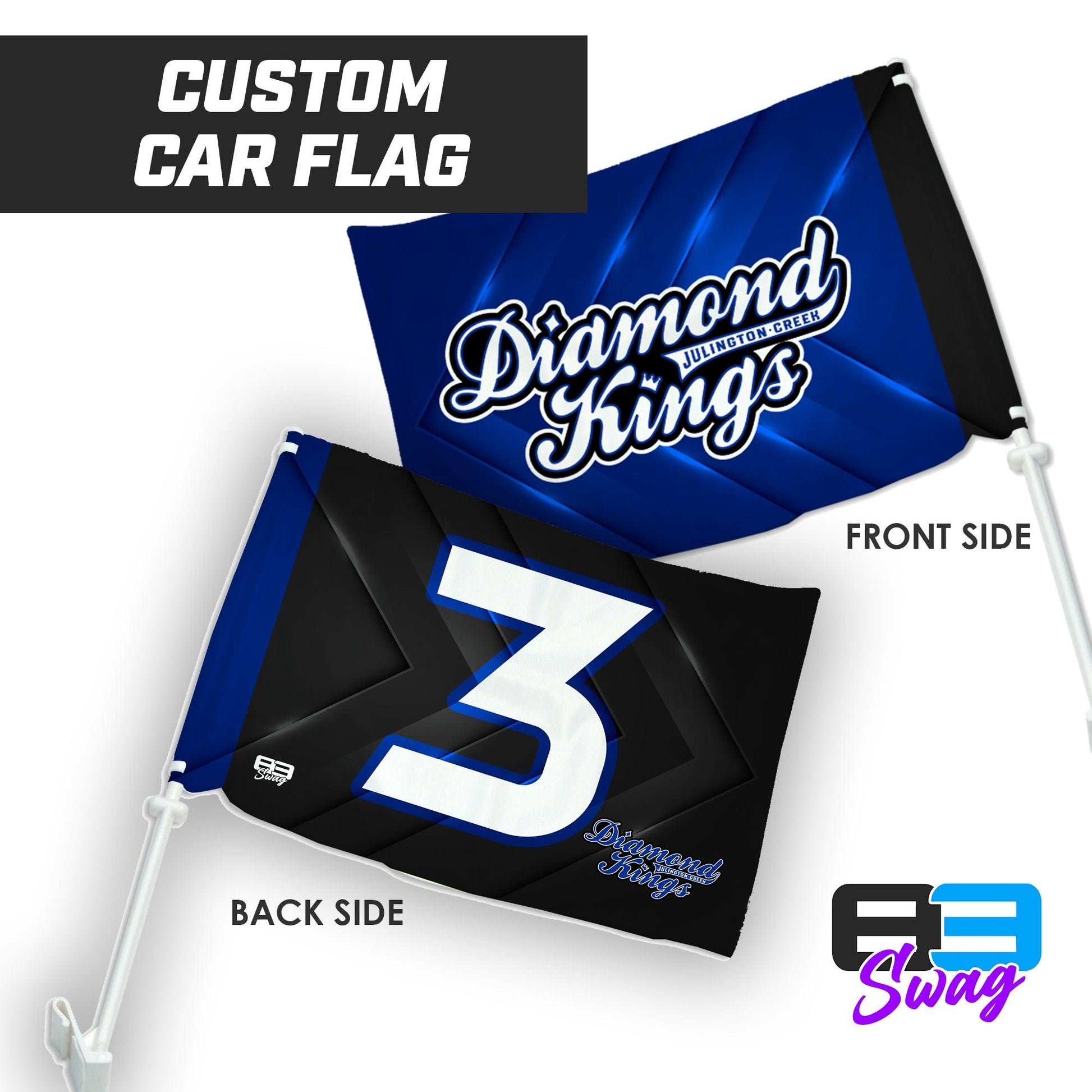 JCB Diamond Kings Baseball - Car Flag - 83Swag