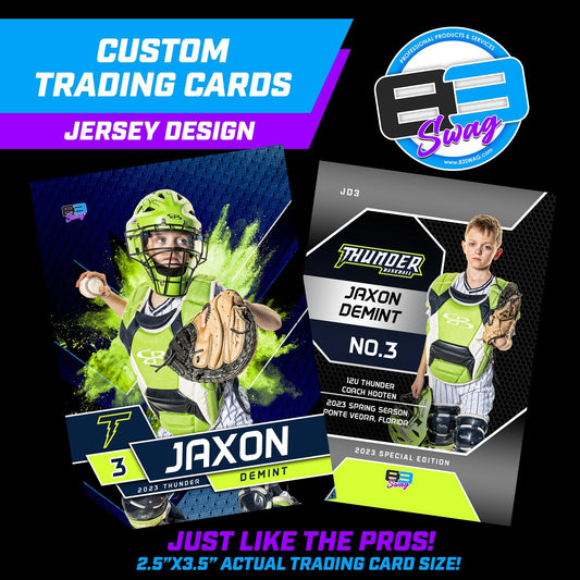 Jersey Design - Custom Player Trading Cards - 83Swag