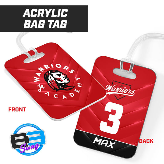 Jr Warriors - Hard Acrylic Bag Tag - 83Swag