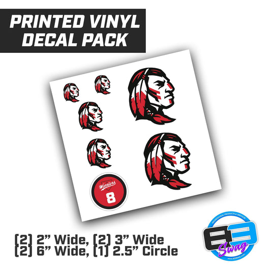 Jr Warriors - Logo Vinyl Decal Pack - 83Swag