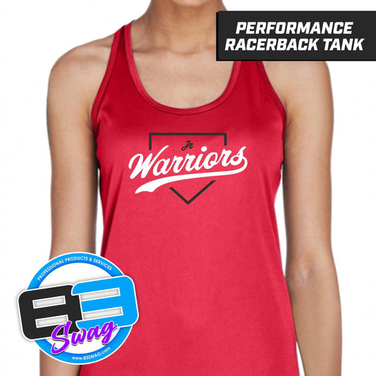 Jr Warriors - Women's Zone Performance Racerback Tank - 83Swag