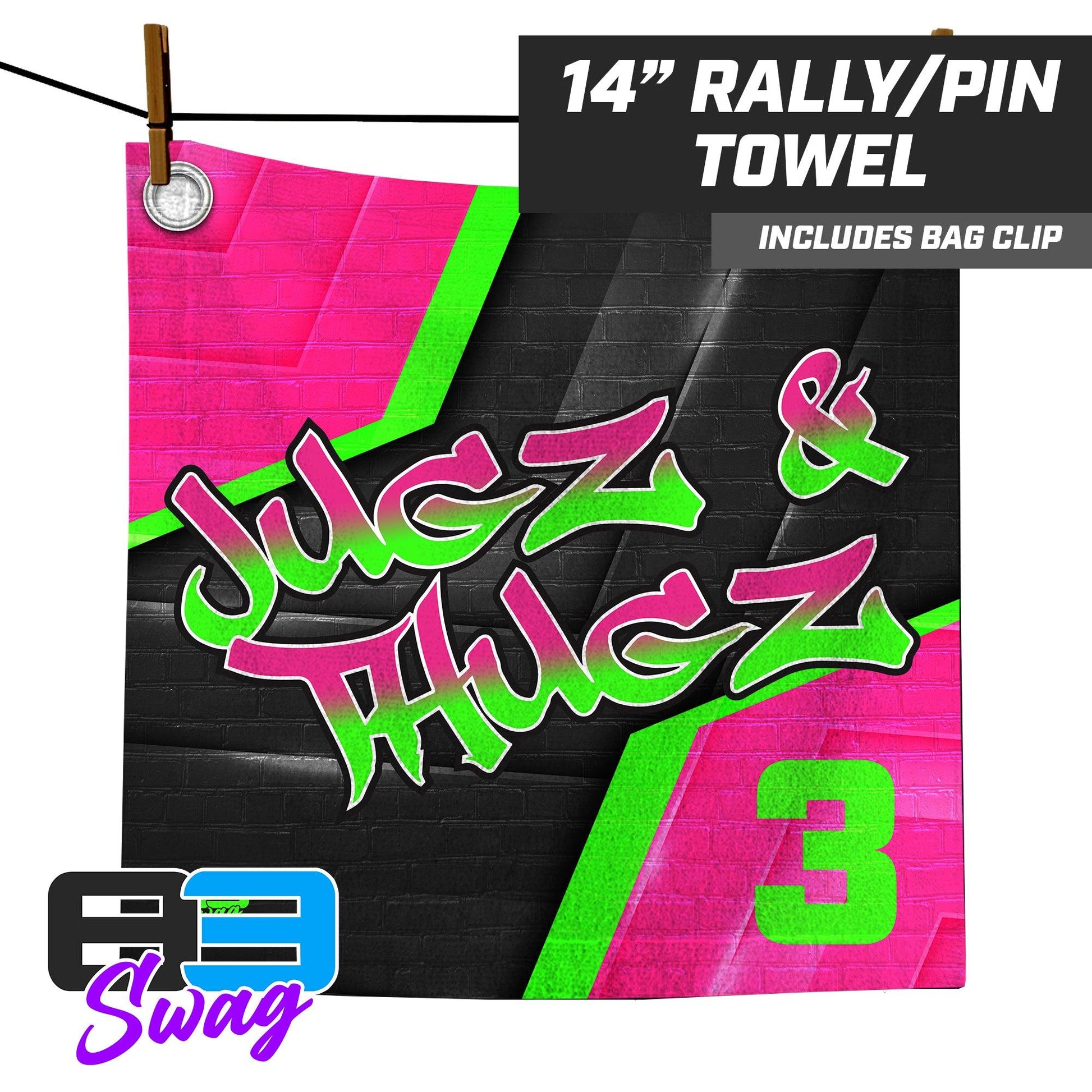 Jugz N Thugz CoEd Softball 2024 Edition - 14"x14" Rally Towel - 83Swag