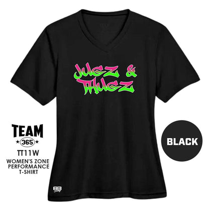 Jugz N Thugz CoEd Softball 2024 EDITION - Cool & Dry Performance Women's Shirt - MULTIPLE COLORS AVAILABLE - 83Swag