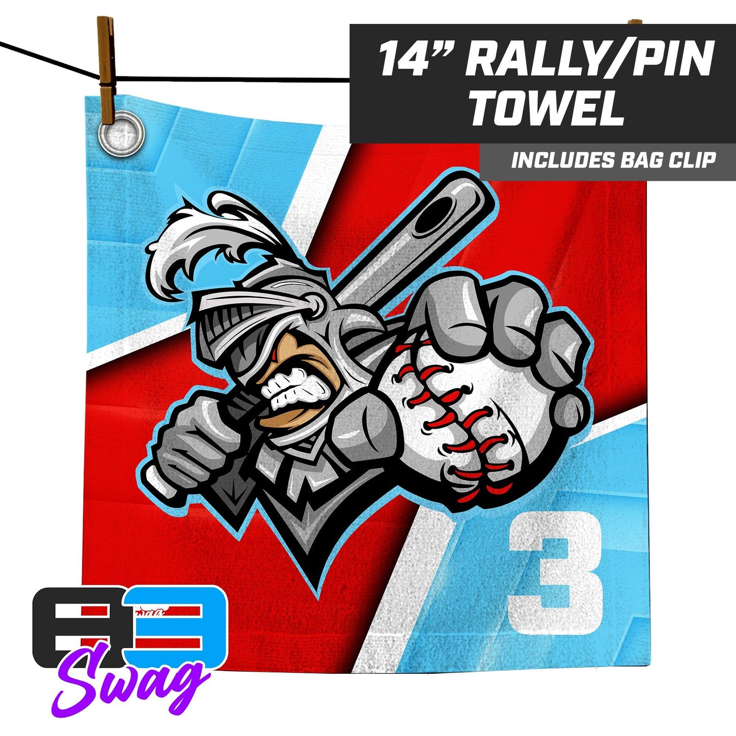 KNIGHTS BASEBALL V2 2024 Edition - 14"x14" Rally Towel - 83Swag