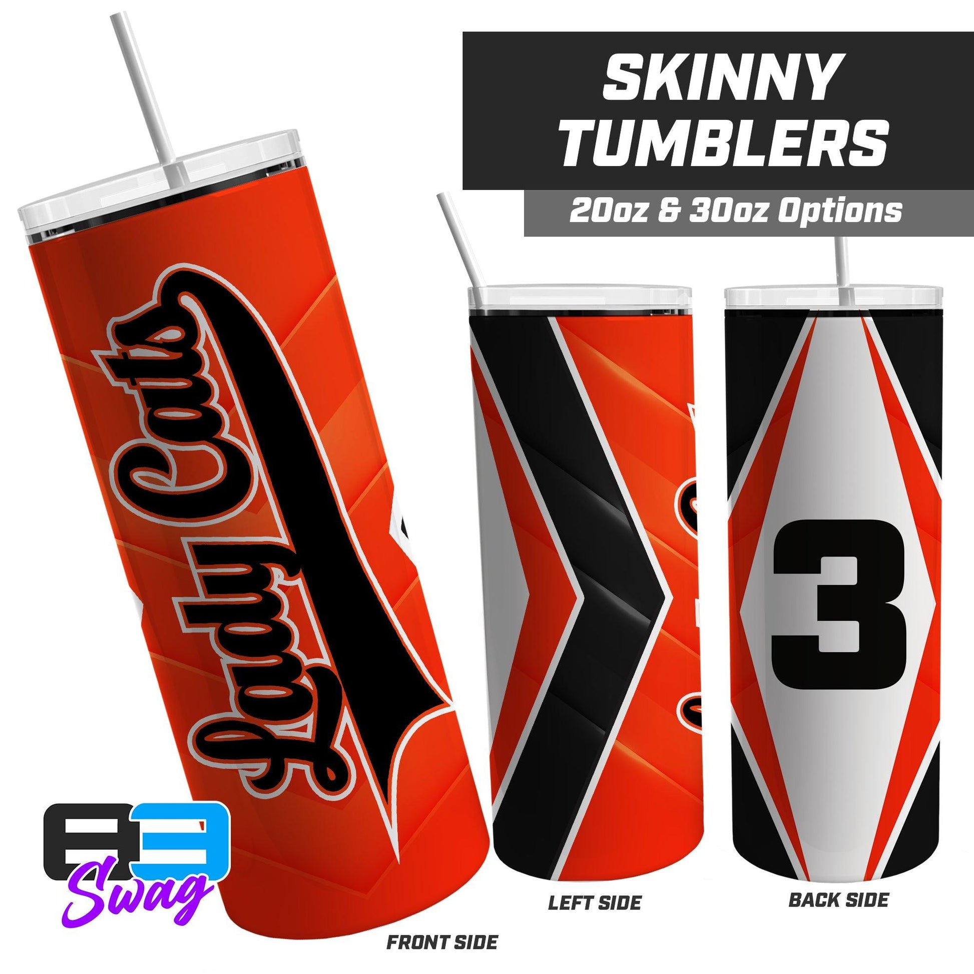 Lady Cats Softball 2024 Edition - 20oz & 30oz Skinny Tumbler - 83Swag