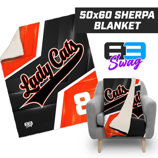 Lady Cats Softball 2024 Edition - 50”x60” Plush Sherpa Blanket - 83Swag