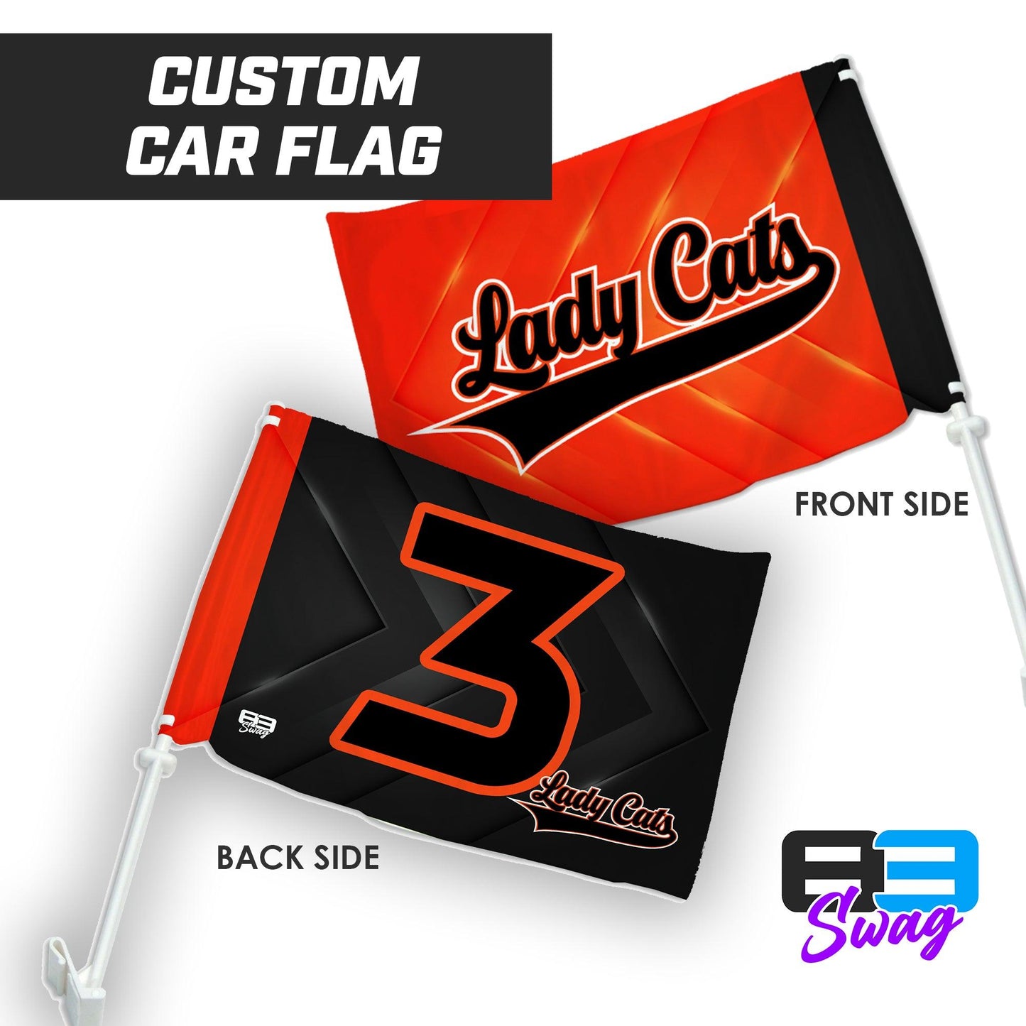 Lady Cats Softball 2024 Edition - Car Flag - 83Swag