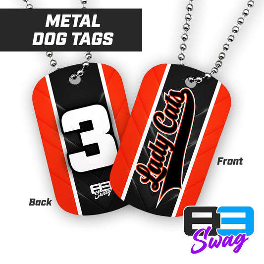 Lady Cats Softball 2024 Edition - Double Sided Dog Tags - Includes Chain - 83Swag