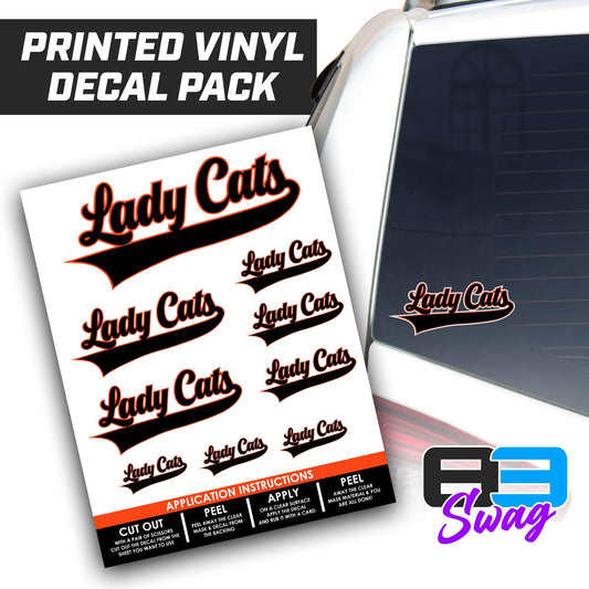 Lady Cats Softball 2024 Edition - Logo Decal Pack Sheet - 83Swag