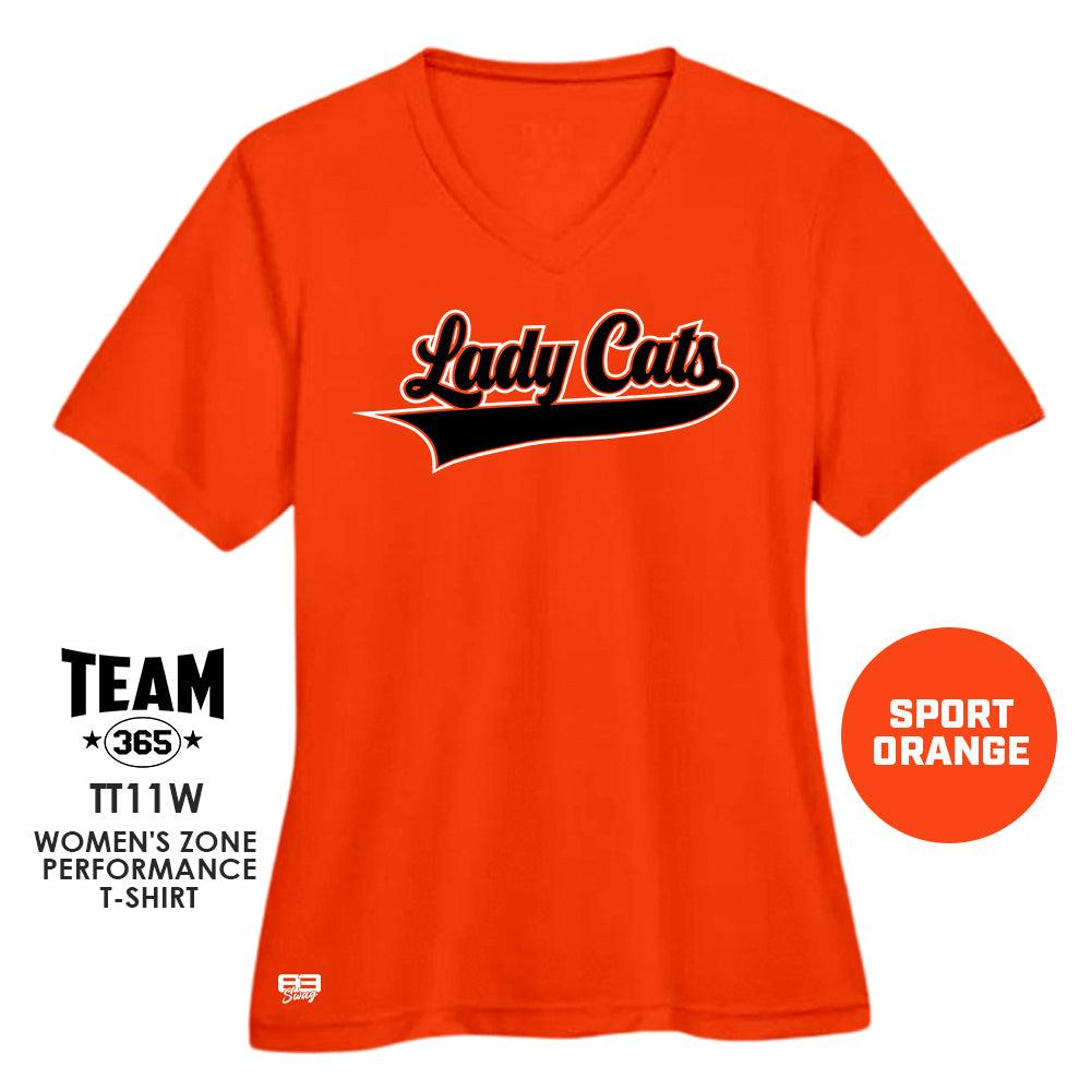 Lady Cats Softball - Cool & Dry Performance Women's Shirt - MULTIPLE COLORS AVAILABLE - 83Swag