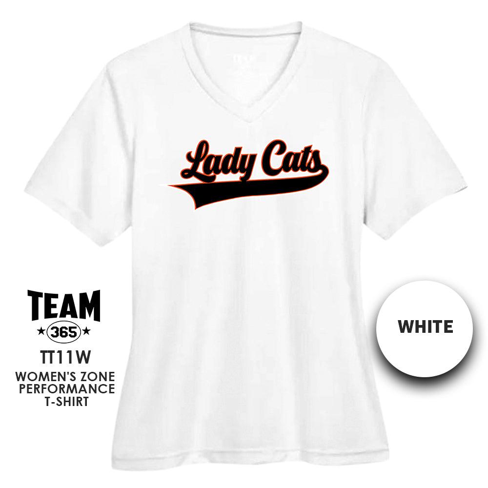 Lady Cats Softball - Cool & Dry Performance Women's Shirt - MULTIPLE COLORS AVAILABLE - 83Swag