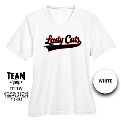 Lady Cats Softball - Cool & Dry Performance Women's Shirt - MULTIPLE COLORS AVAILABLE - 83Swag