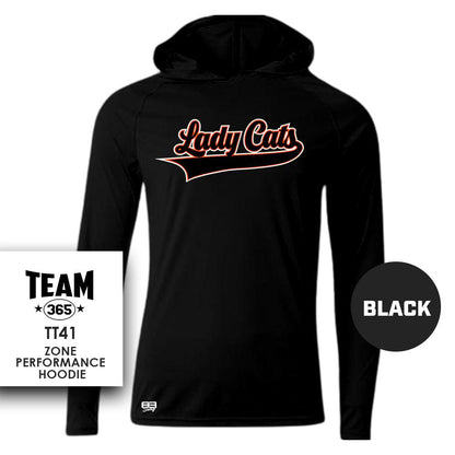 Lady Cats Softball- Lightweight Performance Hoodie - MULTIPLE COLORS - 83Swag