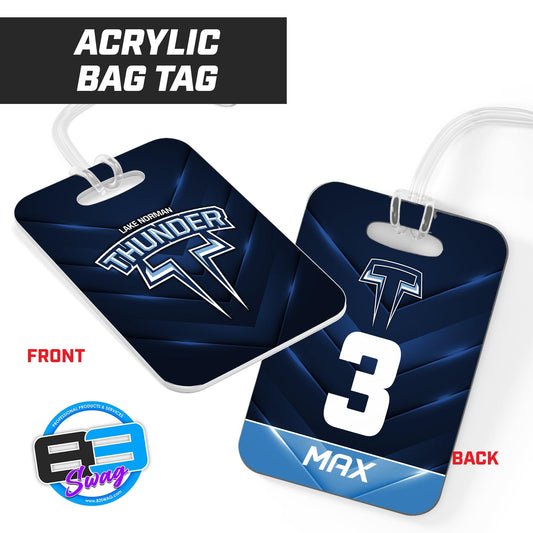 Lake Norman Thunder - Hard Acrylic Bag Tag - 83Swag