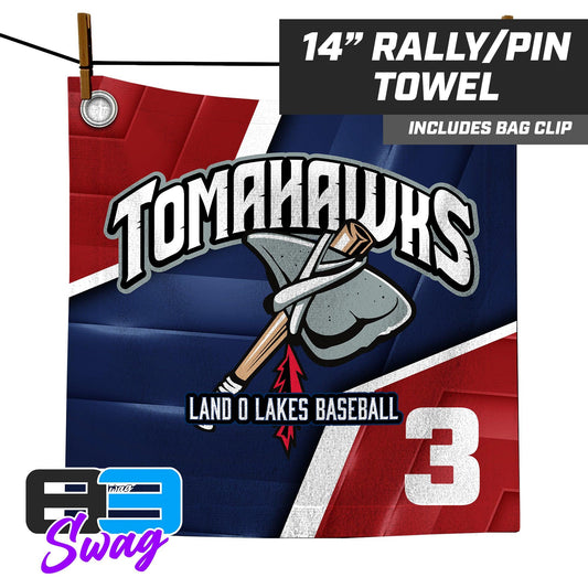 Land O Lakes Tomahawks 2024 Edition - 14"x14" Rally Towel - 83Swag