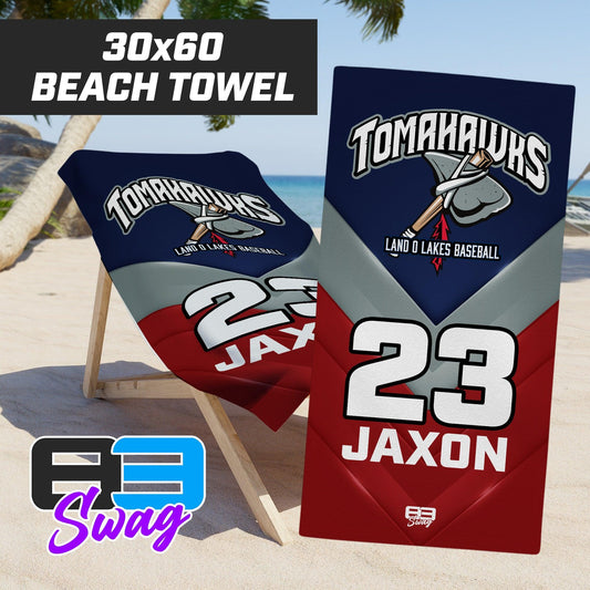 Land O Lakes Tomahawks 2024 Edition - 30"x60" Beach Towel - 83Swag