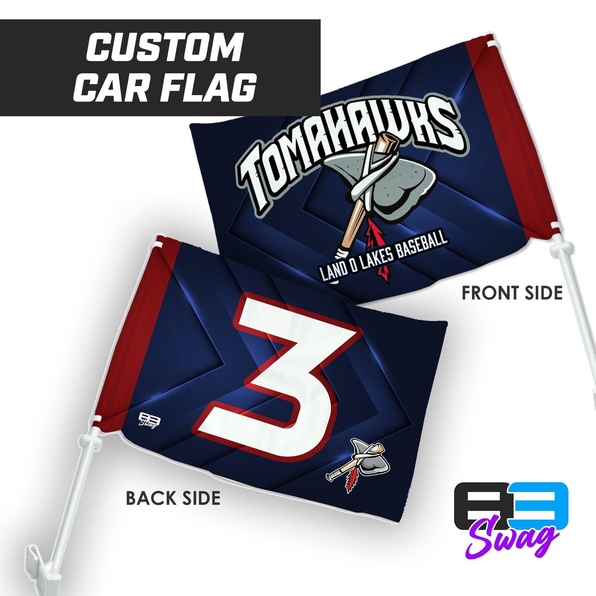 Land O Lakes Tomahawks 2024 Edition - Car Flag - 83Swag