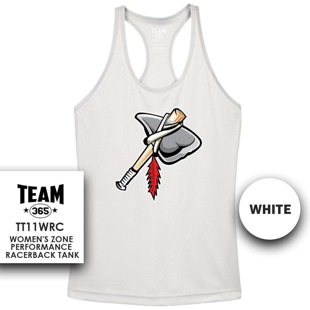 Land O Lakes Tomahawks V1 - Performance Women’s Racerback T - MULTIPLE COLORS AVAILABLE - 83Swag