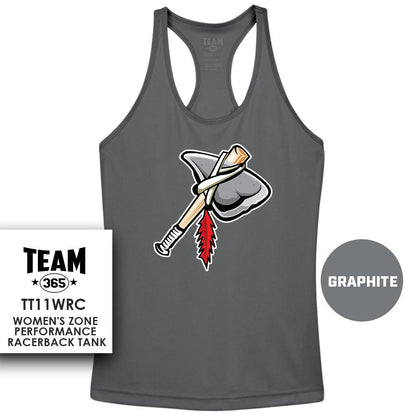 Land O Lakes Tomahawks V1 - Performance Women’s Racerback T - MULTIPLE COLORS AVAILABLE - 83Swag