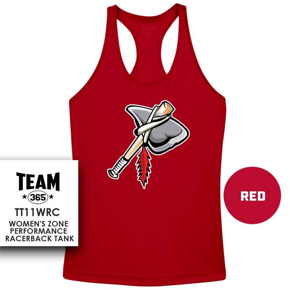 Land O Lakes Tomahawks V1 - Performance Women’s Racerback T - MULTIPLE COLORS AVAILABLE - 83Swag