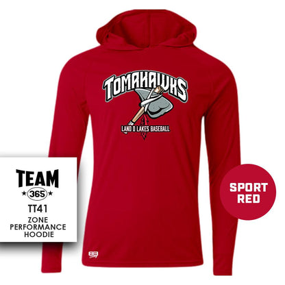 Land O Lakes Tomahawks V2 - Lightweight Performance Hoodie - MULTIPLE COLORS - 83Swag