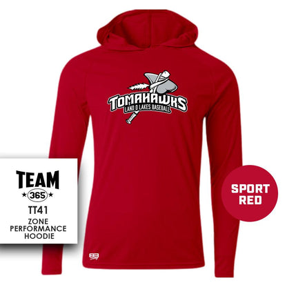 Land O Lakes Tomahawks V3 - Lightweight Performance Hoodie - MULTIPLE COLORS - 83Swag
