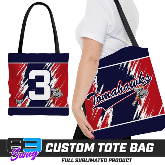 Large Tote Bag - Land O Lakes Tomahawks Baseball - 83Swag