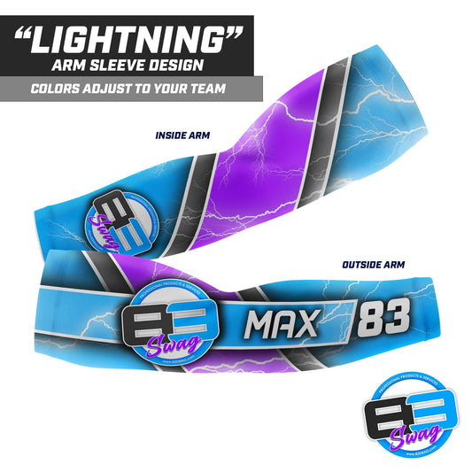 LIGHTNING Design - Custom Arm Sleeve - Supply Your Team Logo & Colors! - 83Swag