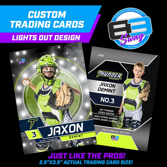 Lights Out Design - Custom Player Trading Cards - 83Swag