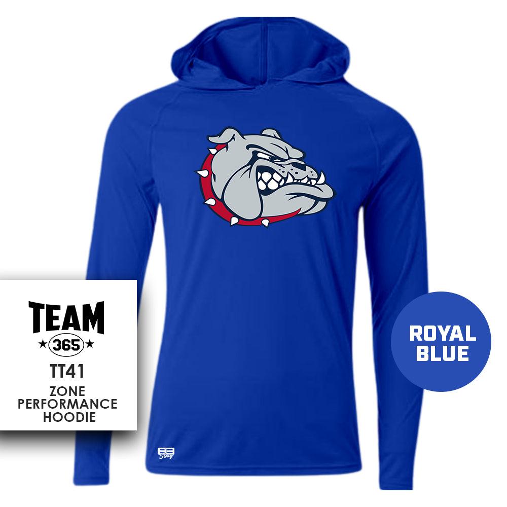 Lightweight Performance Hoodie - Maumelle Bulldogs Baseball - ROYAL - 83Swag