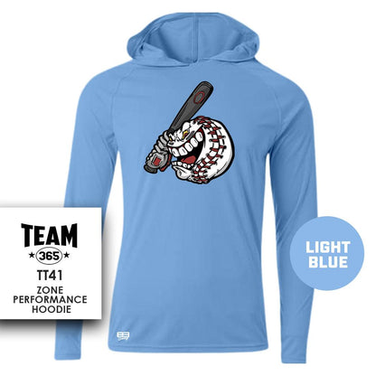 Lightweight Performance Hoodie - MULTIPLE COLORS - Bat Attack Baseball 2 - 83Swag