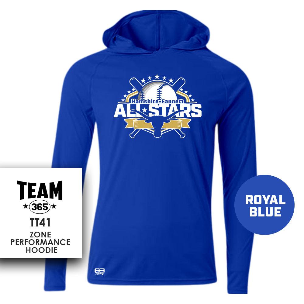 Lightweight Performance Hoodie - MULTIPLE COLORS - Hamshire-Fannett All Stars Baseball - 83Swag