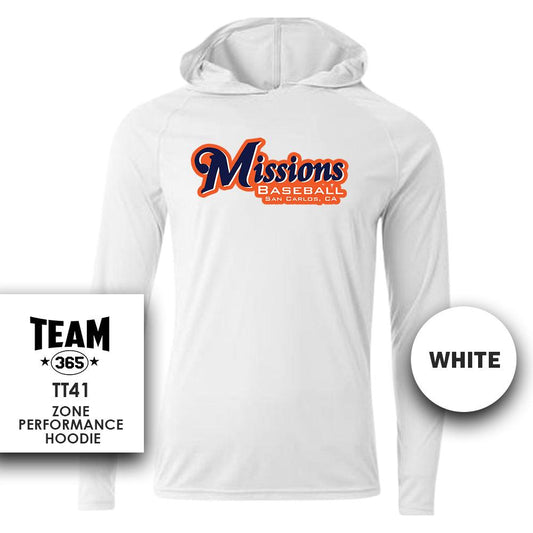 Lightweight Performance Hoodie - MULTIPLE COLORS - Missions Baseball - 83Swag