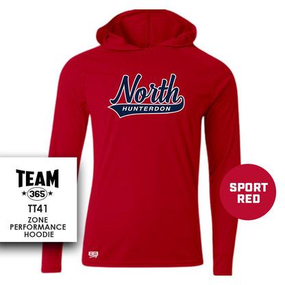 Lightweight Performance Hoodie - MULTIPLE COLORS - North Hunterdon Baseball 2 - 83Swag