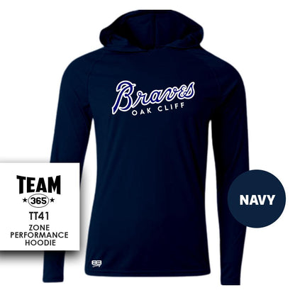 Lightweight Performance Hoodie - MULTIPLE COLORS - Oak Cliff Braves Baseball - 83Swag