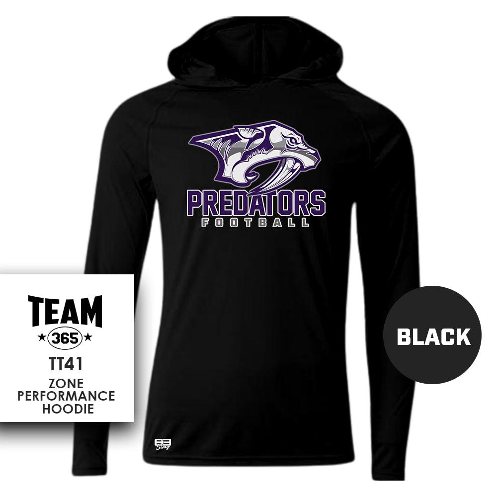 Lightweight Performance Hoodie - MULTIPLE COLORS - Predators Football - 83Swag