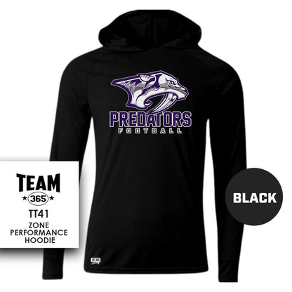 Lightweight Performance Hoodie - MULTIPLE COLORS - Predators Football - 83Swag
