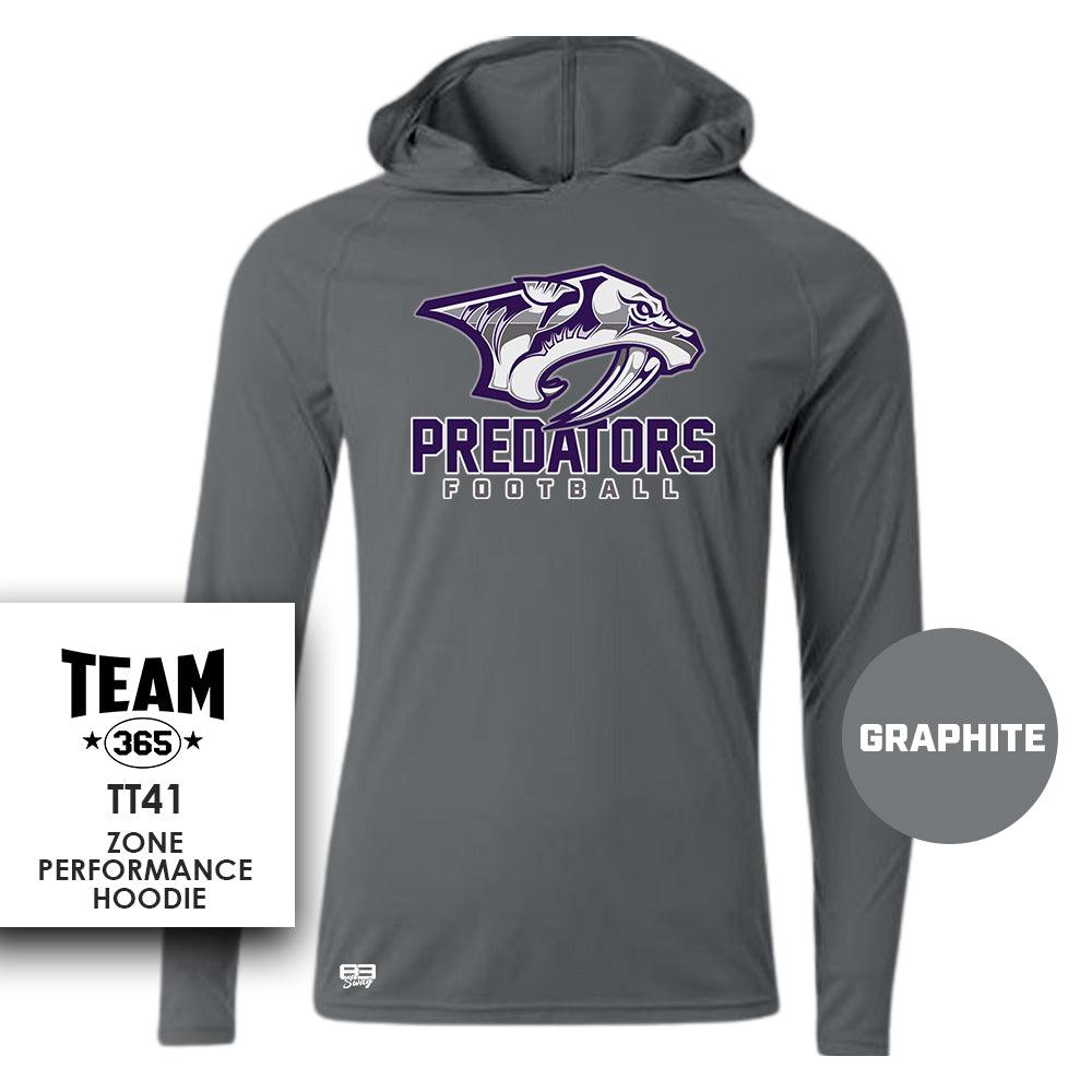 Lightweight Performance Hoodie - MULTIPLE COLORS - Predators Football - 83Swag