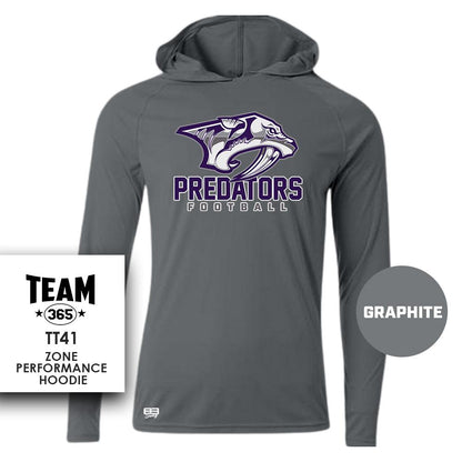 Lightweight Performance Hoodie - MULTIPLE COLORS - Predators Football - 83Swag