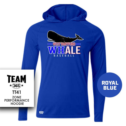 Lightweight Performance Hoodie - MULTIPLE COLORS - West Hartford Whale Baseball - 83Swag