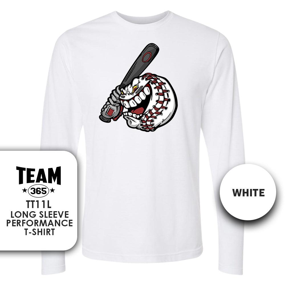 Lightweight Performance Long Sleeve - MULTIPLE COLORS - Bat Attack Baseball 2 - 83Swag