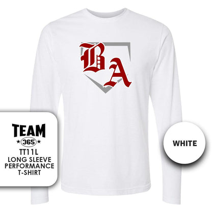 Lightweight Performance Long Sleeve - MULTIPLE COLORS - Bat Attack Baseball - 83Swag