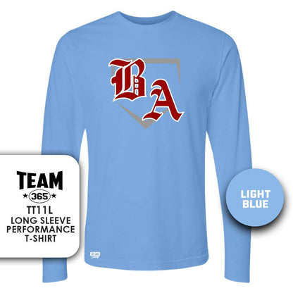 Lightweight Performance Long Sleeve - MULTIPLE COLORS - Bat Attack Baseball - 83Swag