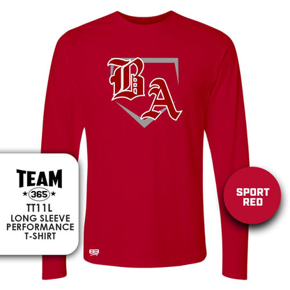 Lightweight Performance Long Sleeve - MULTIPLE COLORS - Bat Attack Baseball - 83Swag