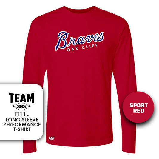 Lightweight Performance Long Sleeve - MULTIPLE COLORS - Oak Cliff Braves Baseball - 83Swag