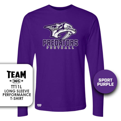 Lightweight Performance Long Sleeve - MULTIPLE COLORS - Predators Football - 83Swag